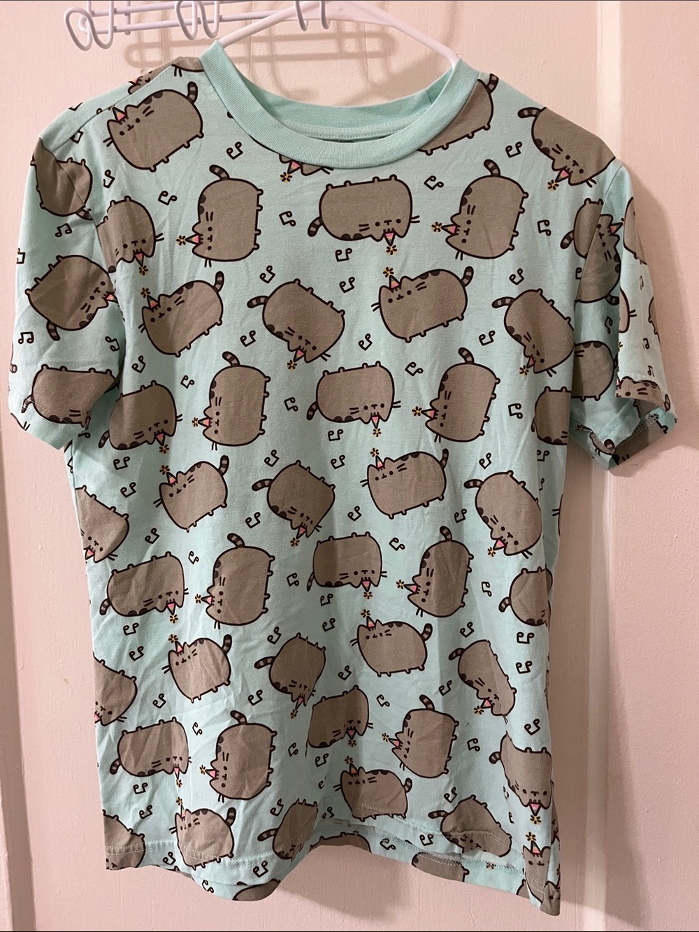 Pusheen Mint Green All-Over Graphic Tee